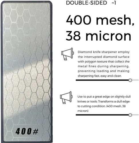 Miniatura 7 de Afilador de cuchillos y tijeras de diamante 5 en 1, afilador de cuchillos de cerámica, barra de afilado de cuchillos de doble cara 400/1000 grano