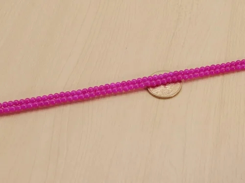 Miniatura 7 de Cuentas de vidrio de 0.157 pulgadas a granel para hacer joyas, 4700 piezas redondas de cuentas de jade de imitación para pulseras y pulseras