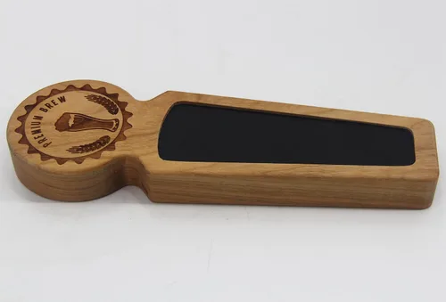 Miniatura 6 de Mangos de madera para barril, hechos de cereza, 8.3 pulgadas de largo, mango de grifo de cerveza de vino con parte superior redonda, regalo