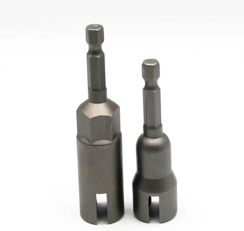Miniatura 15 de 1 pieza de destornillador profundo de tuerca de ala, 1/4" de vástago hexagonal con ranura para tuerca de ala, herramienta de enchufe de tuerca