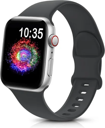 Miniatura 47 de TreasureMax - Correa deportiva compatible con Apple Watch de 38, 40, 41, 42, 44, 45, 46 y 49 mm, correa de silicona suave compatible con Apple Watch