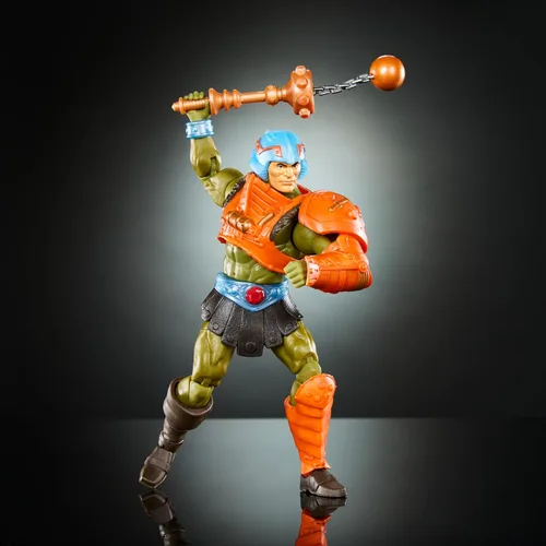 Miniatura 5 de Masters of the Universe Masterverse New Eternia Figura de acción y accesorios, Man-At-Arms Deluxe MOTU coleccionable con 30 articulaciones, 7