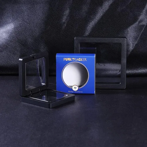 Miniatura 6 de PunkTracker Kit de perforación de titanio ASTM F136 de 0.49oz0.56oz0.63oz, pasador de inserción cónico para empuje sin roscas, tragus, hélice