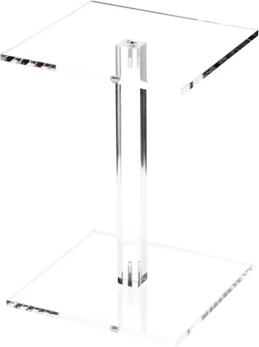 Miniatura 7 de Plymor Elevador de exhibición de pedestal cuadrado de acrílico transparente, 4.5 pulgadas de alto x 4 pulgadas de ancho x 4 pulgadas de profundidad