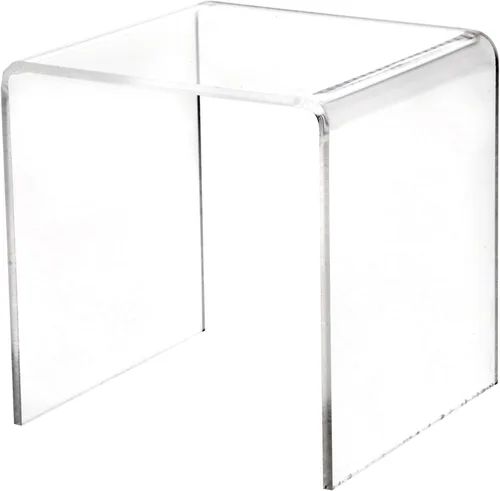 Miniatura 3 de Plymor Elevador cuadrado de acrílico transparente, 5 pulgadas de alto x 5 pulgadas de ancho x 5 pulgadas de profundidad (1/8 pulgadas de grosor)