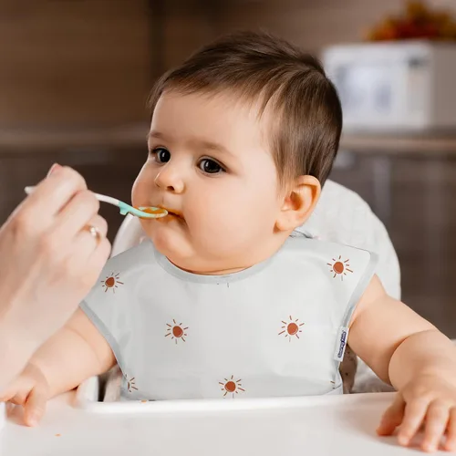 Miniatura 7 de Soarwg Kids Baberos para bebé, paquete de 5 baberos impermeables unisex para niños y niñas, imprescindibles para bebés que comen, alimentan Arcoíris