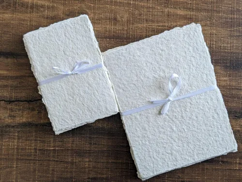Papel de acuarela de 140 lb/300 GSM, 6 x 4 pulgadas, 8 x 6 pulgadas (A5), 25 hojas de papel hecho a mano con borde de cubierta, áspero/sin