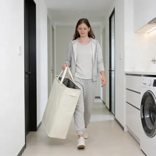 Miniatura 3 de Cesta para la ropa sucia delgada con asas, cesta plegable para la ropa sucia, bolsa estrecha para ropa sucia, cesta plegable para ropa sucia, 45