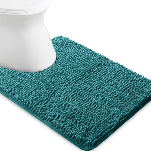Miniatura 71 de Yeaban Alfombra de pasillo de baño de 24 x 72 pulgadas, antideslizante, alfombra de baño larga de felpilla gruesa, absorbente y lavable, alfombra