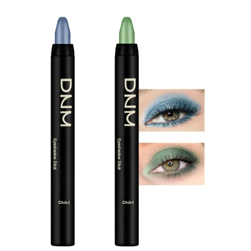 Miniatura 10 de Kaely - Juego de 2 barras de sombra de ojos en crema para ojos, lápiz brillante perla blanca y perla negra, maquillaje brillante de ojos
