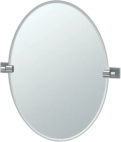 Miniatura 12 de Gatco 5679SM - Espejo rectangular sin marco, 24 pulgadas, latón cepillado negro mate combinado