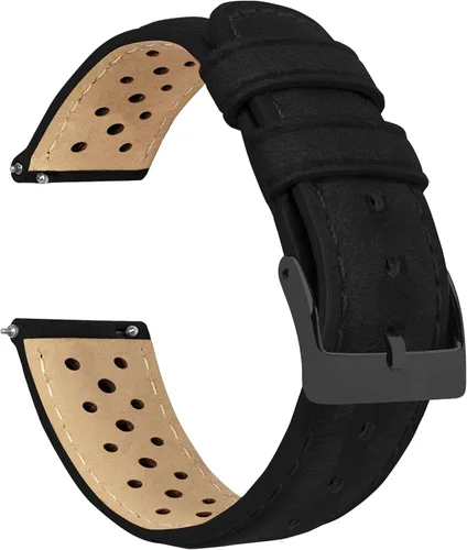 Miniatura 19 de Barton Racing & Rally Horween - Correas de cuero con barras de resorte de liberación rápida integradas, longitud estándar para muñecas de 5 a 8