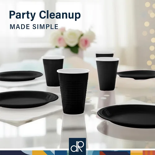 Miniatura 7 de DecorRack - Vasos desechables y reutilizables de 12 onzas para fiestas de cumpleaños, despedidas de soltera, campamentos, eventos en interiores y al