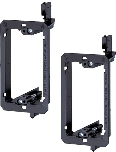 Miniatura 10 de iMBAPrice Soporte de montaje de bajo voltaje de 2 bandas, soporte para paneles de yeso para placas de pared de paso de cables, soporte LV2-2