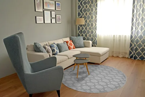 Miniatura 256 de Garland Rug Sparta - Alfombra antideslizante de polipropileno de 2 pies x 12 pies, color negro, ideal para salas de estar y pasillos, elegante
