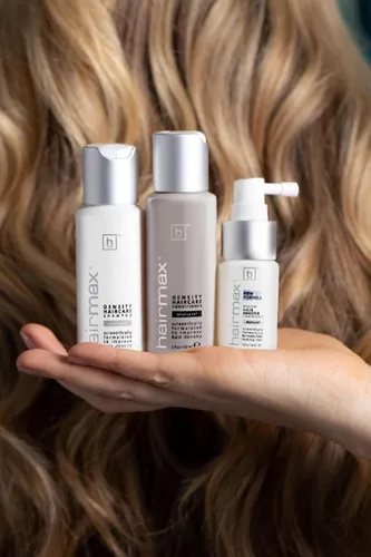 Miniatura 8 de Hairmax Set de cuidado del cabello de densidad – para cabello fino – Champú vigorizante, acondicionador y refuerzo del cabello – para hombres