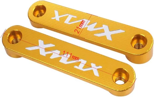 Miniatura 2 de LIRU Motor 2 x Eje Delantero Coper Placa Decoración Cubierta Aluminio para Yamaha XMAX 300 2017-2018, Azul