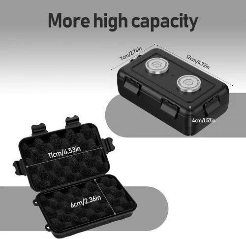 Miniatura 4 de Caja magnética para llaves oculta, almacenamiento magnético para llaves debajo del automóvil, caja de llaves oculta impermeable para exteriores