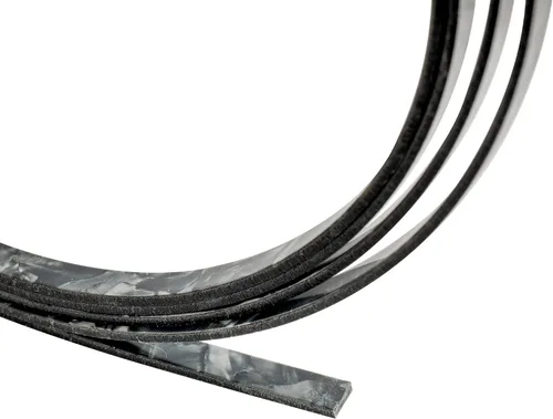 Miniatura 3 de Musiclily 1650x6x1.5mm Tira de Purfling de Encuadernación de Guitarra de Plástico para Piezas de Guitarra Acústica Clásica, Perla Negra Negro