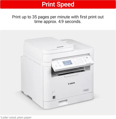 Miniatura 7 de Canon imageCLASS MF284dw Impresora láser inalámbrica en blanco y negro, todo en uno para uso doméstico, impresión/copia/escaneo, impresión a 2