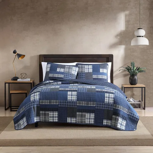 Miniatura 15 de Eddie Bauer - Juego de edredón twin, ropa de cama de algodón naturalmente suave con una sensación ligera para comodidad durante todo el año