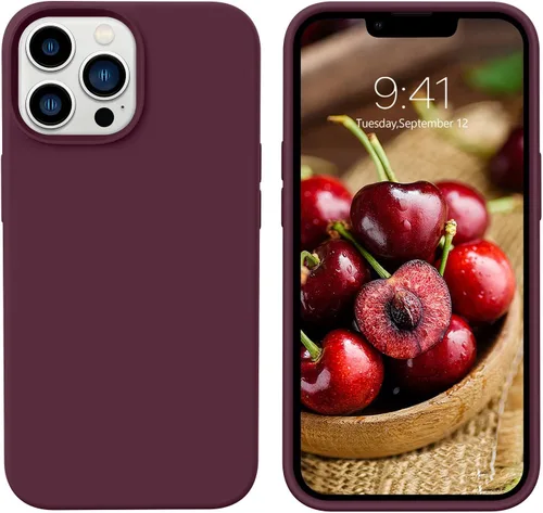 Miniatura 104 de GUAGUA Funda compatible con iPhone 17 Pro Max de 6.9 pulgadas, silicona líquida, goma de gel suave, delgada, forro de microfibra delgada
