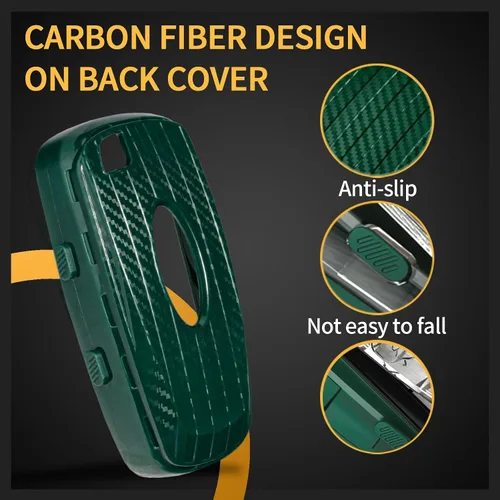 Miniatura 3 de Funda para llavero de TPU compatible con Ford Edge Focus ST ECOSPORT Expedition Explorer Fusion, Mustang Ranger, textura de fibra de carbono
