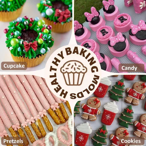 Miniatura 5 de Molde de silicona para moño, paquete de 3 mini lazos para fondant, moldes para caramelos, chocolate, pastel, arco, manualidades, para decoración