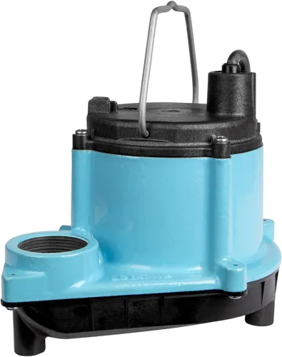 Miniatura 8 de Little Giant 6-CIM-R Bomba sumergible de sumidero de 115 voltios, 1/3 HP, 2750 GPH (sin interruptor) para sistemas de sumidero y deshidratación