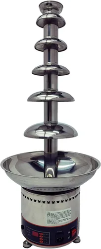 Miniatura 10 de Fuente de cascada de chocolate de 5 niveles con capacidad de 8.8 libras, máquina eléctrica de acero inoxidable para fondue de chocolate caliente