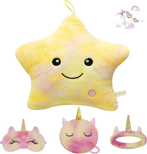 Miniatura 15 de Lindos rellenos de almohada brillantes de animales de peluche de estrellas para niños, regalo del día del niño, hijo, hija, niñas, niños, almohadas