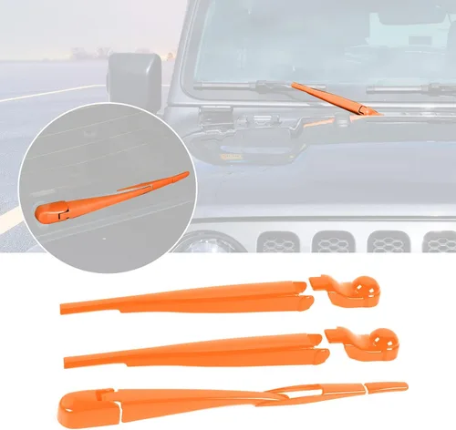 Miniatura 8 de Juego de limpiaparabrisas delantero, trasero y delantero, accesorios de decoración exterior para Jeep Wrangler JL JLU y Gladiator JT 2018-2022 (azul)