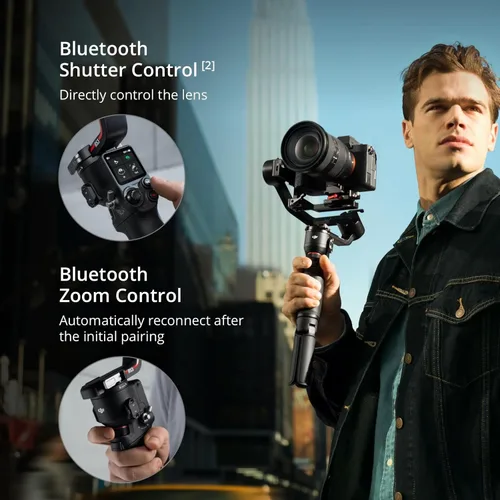 Miniatura 5 de DJI RS 3 Mini, estabilizador de cardán de 3 ejes para cámaras Canon/Sony/Panasonic/Nikon/Fujifilm, carga útil probada de 2 kg (4.4 lbs)