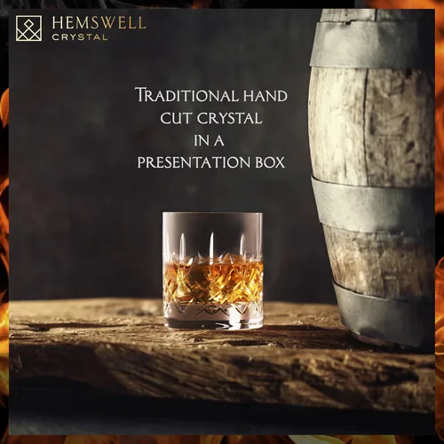 Miniatura 7 de Vaso de Whiskey Individual – Vaso Old Fashioned para Hombres – 11oz Un Vaso Bajo de Cristal Tumbler con Base Sólida y Borde Fino – Vaso de Bourbon