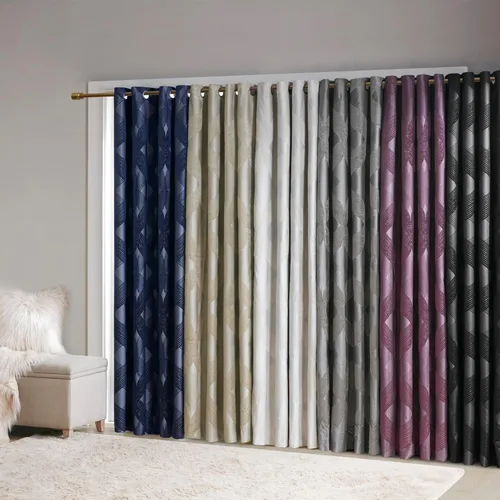 Miniatura 14 de Sun Smart Bentley - Cortinas opacas para ventana, jacquard de punto Ogee, decoración de sala de estar, aislamiento térmico, bloqueo de luz