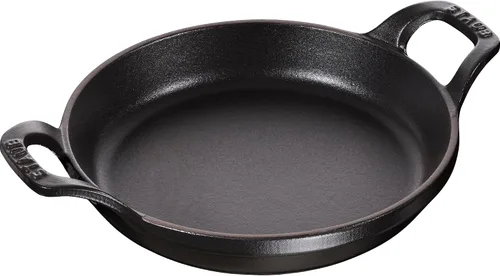 Miniatura 8 de Staub Plato ovalado para hornear de hierro fundido de 12.5 x 9 pulgadas, negro mate, fabricado en Francia