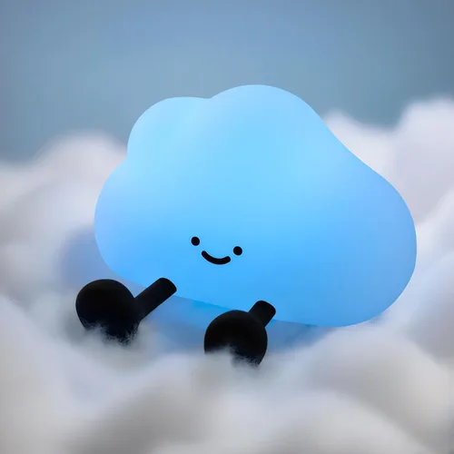 Miniatura 12 de YISUN Luz nocturna de nube, bonita luz nocturna de silicona para bebé pequeño, lámpara LED recargable para cuarto de bebé con temporizador, 3