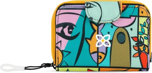 Miniatura 34 de Sherpani Barcelona, pequeña cartera de nailon plegable con bolsillo con cremallera para mujer, bolsa de viaje, protección RFID