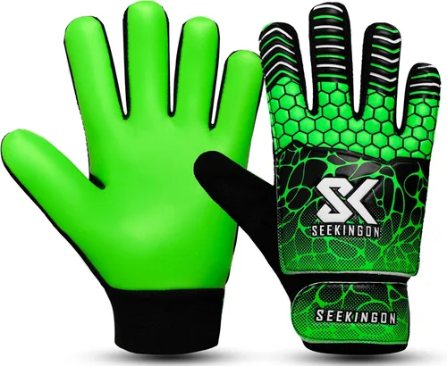 Miniatura 11 de Guantes de portero de fútbol para jóvenes, guantes de portero de fútbol para niños, jóvenes, niños, doble protección de muñeca a lo largo de 0.157