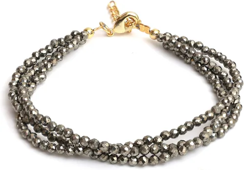 Miniatura 13 de Gempires Natural Multi Strand Beaded Bracelets Lightweight Handmade Gemstone Jewelry Hypoallergenic 8 Inch Gold Plated Stylish Everyday Wear Jewelry