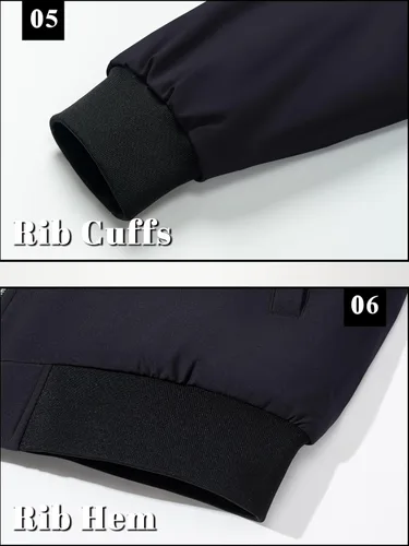 Miniatura 7 de TACVASEN Chaquetas bomber para hombre, casual, otoño, invierno, cálidas, cortavientos, cremallera completa, resistente al viento, abrigos