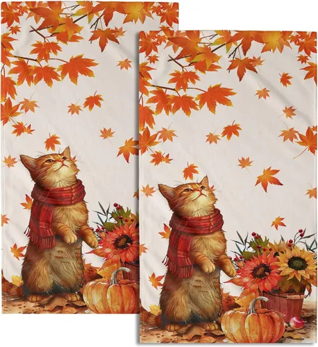 Miniatura 54 de Giwawa Toallas de Mano Verdes Bosque Nebuloso Set de 2 Montaña Bosque Suave Toallas de Huésped Toallas de Cara Baño Decoraciones Finas Toallas