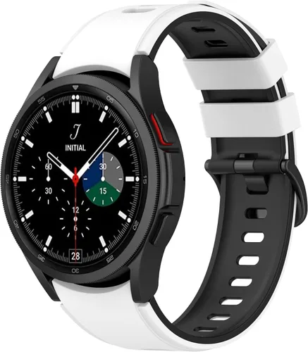Miniatura 7 de Senter Correa de repuesto de goma suave de liberación rápida para Samsung Galaxy Watch4 de 40/1.732 in, Watch4 Classic de 1.654 in/1.811 in Smart