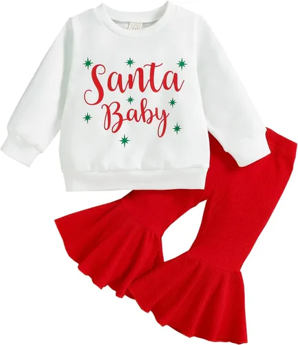Miniatura 76 de Conjunto de sudadera con cuello redondo y estampado de pastel de calabaza para niña, camiseta y pantalones acampanados
