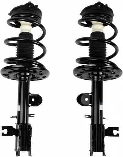 Miniatura 310 de TRQ Conjunto de Amortiguador y Resorte Delantero Cargado con Resorte Helicoidal Pre-ensamblado Compatible con Jeep Cherokee Limited AWD 14-22 Sin