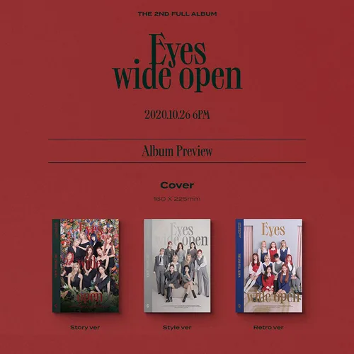 Miniatura 2 de TWICE 2º Álbum - EYES WIDE OPEN STORY ver. Libro de fotos + tarjeta de mensaje + póster lírico + calcomanía + tarjetas de fotos