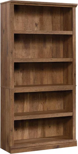 Miniatura 25 de Sauder Estantería de libros de madera de 5 niveles Librería multipropósito para oficina en casa, sala de estar, en acabado Negro Estate Estate Negro