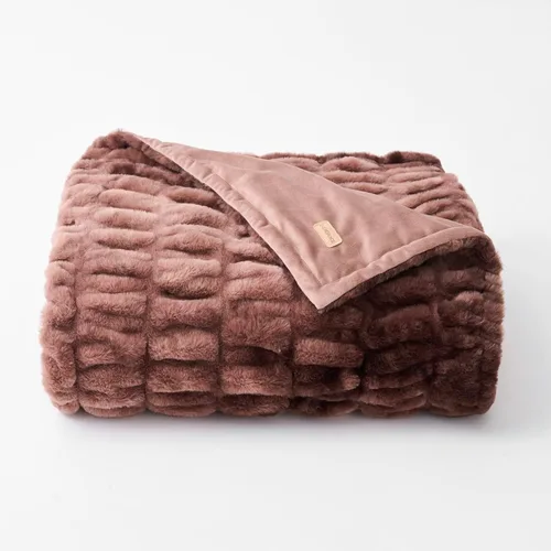 Miniatura 12 de EVERGRACE Manta de tiro lujosa y suave de piel sintética de conejo, acogedora manta cálida de felpa suave y peluda para sofá, cama, silla