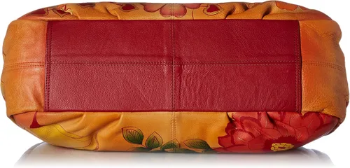 Miniatura 4 de Anna by Anuschka Bolso Hobo fruncido para mujer, piel auténtica