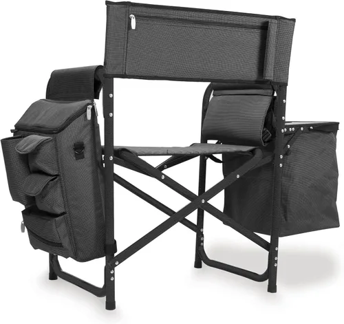 Miniatura 5 de Picnic Time Fusion – Silla plegable, Gris/Negro Gris Oscuro con Acentos Negros